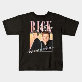 Rick Astley 80s Retro Fan Design Kids T-Shirt